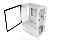 Black/White Best Cooling System Mid Tower Gaming Matx Chassis Pc Case Aluminum Alloy Side Panel Window