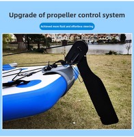 Hydrocycle à pédales gonflable en vinyle multicolore pour une personne, pour lac, rivière, sports nautiques pour adultes
