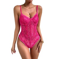 Lingerie Sexy Style INS pour femmes Version Slim Fit pour fille épicée avec dentelle de fleur élastique et anneau en acier Fishbone Top Sex Toys