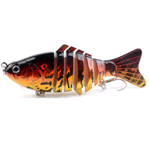 <span class=keywords><strong>Leurre</strong></span> de pêche <span class=keywords><strong>articulé</strong></span> ABS 10cm 15.6g, type Swimbait, pour la pêche au saumon - Product Image 6