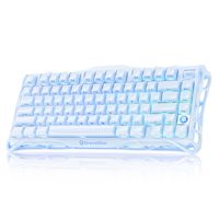 Clavier de jeu mécanique sans fil OEM ODM Mercury K1 75, rétroéclairage RGB, fixation Gasket, interrupteurs linéaires remplaçables à chaud, son crémeux K