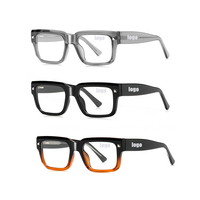 Monturas de Gafas con Logotipo Personalizado 2026, Monturas de Gafas con Protección Contra Luz Azul, Monturas Completas Negras para Mujer