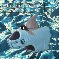Gilet de sauvetage pour chien réglable et réfléchissant en Ripstop pour la piscine, la plage et la navigation – Maillot de bain flottant pour animaux de compagnie – Été
