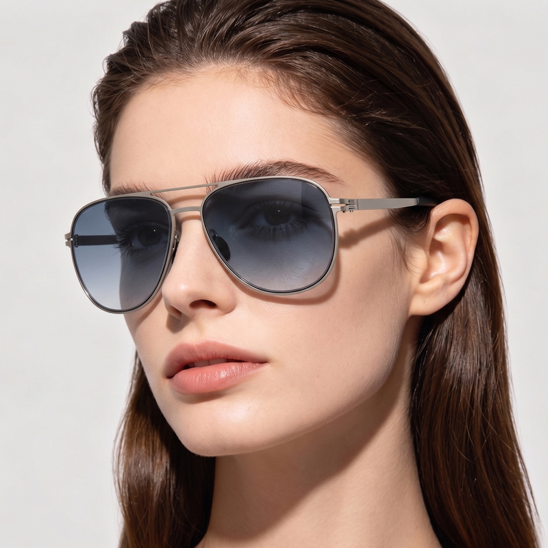 Retro Colorful Sunglasses Nylon Lenses Metal