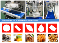 Machine automatique de fabrication de petites coxinha Beikn, machine à encruster et à farcir des boulettes de poulet et de fromage, machine à kibbeh/kubba