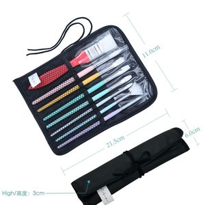 <span class=keywords><strong>Kit</strong></span> de 8 pinceaux Bveiw Art en nylon avec manche en bois pour aquarelle, acrylique et gouache, avec étui de rangement - Product Image 5