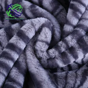 Fur Fabric Faux Popular Animal Zebra Print Faux Rabbit Fur Fake Fur Fabric For Coat Scarf Shoes Bag Blanket