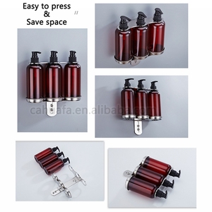 HF Custom Lable Hotel Stainless Steel Wall Mounted 300ml Shampoo <strong>Shower</strong> <strong>Gel</strong> Liquid Soap Bottle <strong>Dispenser</strong> With Holder - Product Image 5