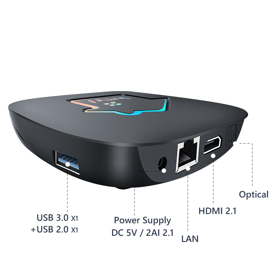 HTV Brazil TV Box H8 android tv box 4K iptv smart tv set top box