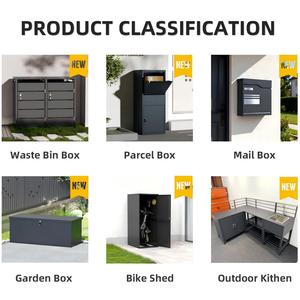 קומת אופניים שטח אחסון אופניים מתכת ארון אחסון לאופניים פלדה מגולוונת אופניים מאובטח locket locker - Product Image 6