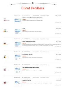 HIV/HbsAg/HCV/syphllls 4-in-1 Bảng điều khiển thử nghiệm - Product Image 6