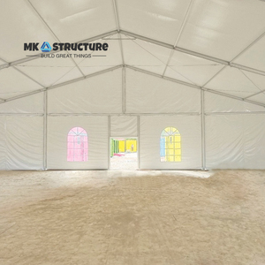 Tente d'entrepôt extérieure <span class=keywords><strong>en</strong></span> <span class=keywords><strong>aluminium</strong></span> robuste et renforcée de 20x60m, double revêtement <span class=keywords><strong>en</strong></span> PVC, paroi <span class=keywords><strong>en</strong></span> ABS, auvent d'<span class=keywords><strong>atelier</strong></span> industriel - Product Image 5