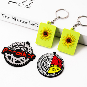 Porte-clés personnalisé gratuit en gros Porte-clés en caoutchouc PVC souple sur le thème du logo - Product Image 3