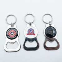 Porte-clés promotionnels à bas prix pour sublimation, porte-clés décapsuleurs métalliques, autocollants de sublimation par transfert, anneaux porte-clés