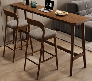 Gran oferta, silla de Bar, diseño de lujo, taburete de Bar de madera maciza, muebles, sillas, taburetes de Bar modernos, silla alta, café - Product Image 2