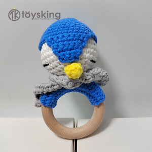 Jouet en peluche pour bébé, Crochet TK fait à la main, <span class=keywords><strong>Amigurumi</strong></span>, Animal en peluche, <span class=keywords><strong>pingouin</strong></span> - Product Image 2