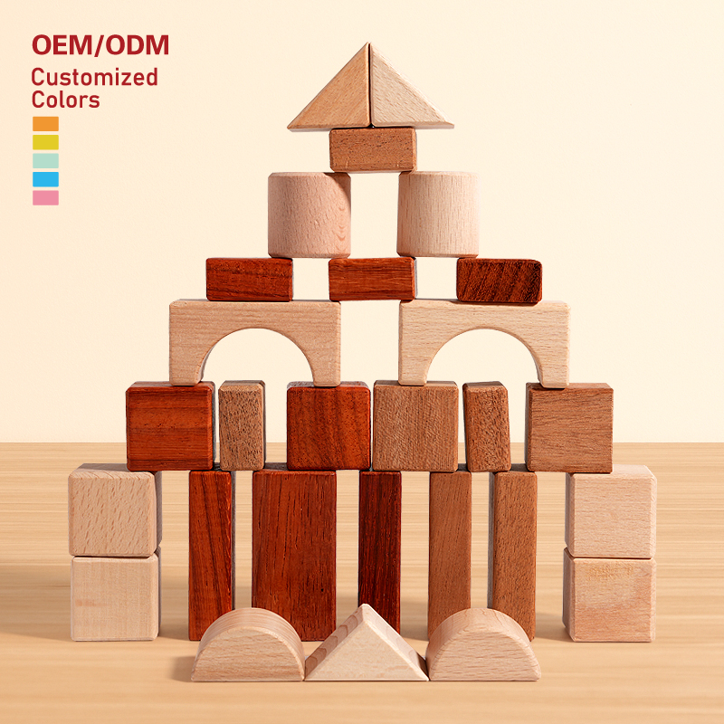 Exceptional Handcrafted Wooden Box Building Blocks