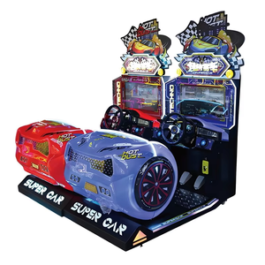 Machine de jeu d'arcade de course de super voitures, console de compétition <span class=keywords><strong>en</strong></span> <span class=keywords><strong>ligne</strong></span> personnalisable <span class=keywords><strong>en</strong></span> métal à pièces pour adultes et enfants, 1 an - Product Image 2