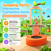 Machine de jeu interactive à détection de pression pour trampoline, détection en temps réel, mini équipement de trampoline pour enfants pour aire de jeux intérieure