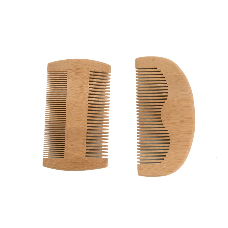 ไม้/ไม้ไผ่ Beard Combs ,Dual Action Fine & Coarse Teeth สำหรับผมและ Beard,handmade หวีไม้ธรรมชาติ
