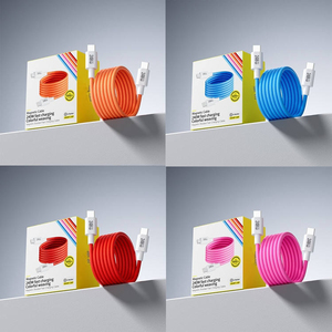 Cable de Carga Magnético Tipo-<span class=keywords><strong>C</strong></span> a <span class=keywords><strong>C</strong></span> de 240W, Enrollable, Trenzado, Personalizable OEM, Múltiples Colores, para Compras al por Mayor a Nivel Global - Product Image 6
