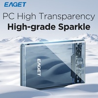 Boîtier externe EAGET E16-2 pour disque dur SATA 2,5 pouces, 5 Gbit/s, compatible Type-C, prise en charge des SSD jusqu'à 6 To, personnalisable