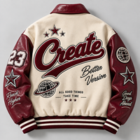 Veste universitaire bordeaux à logo personnalisé, broderie chenille, production en gros, fabricant de vestes Letterman lourdes