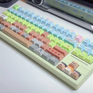 Keycaps sur le thème de Minecraft, 136 touches, profil Cherry, PBT, sublimation de la couleur, pour clavier mécanique MX <span class=keywords><strong>Switch</strong></span> 61/64/68/104 - Product Image 6