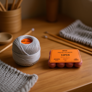 Filo di Cotone Ilan N12 Colore 01 Grigio Chiaro Confezione da 12 Pezzi - Product Image 2