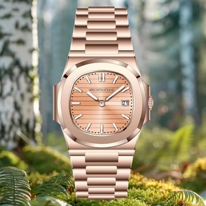 Specht & Sohne New Arrivals 5711 <b>Watches</b> for Men Ultrathin Steel Sapphire Crystal Mess Pink Quartz <b>Watch</b> Relogio Masculino 40MM - Product Image 4