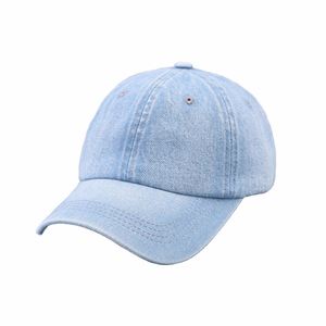 Casquette de baseball unisexe en denim, couleur unie, souple, anti-UV, pour adultes, vente en gros, personnalisation acceptée - Product Image 3