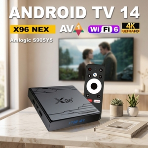 出厂价 X96 NEX Amlogic S905Y5 2GB 16GB 迷你电视盒 Android ATV 4K BT5 机顶盒 Android 14 声控遥控器 - Product Image 5