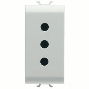 Enchufe de Pared Chorusmart 250V 2P+T 10A 1 Salida Blanco Brillante Estándar Italiano Plástico - Product Image 1