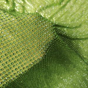 Tissu en maille orné de pierres de péridot et de cristaux <span class=keywords><strong>Swarovski</strong></span> pour maillots de bain - Product Image 2