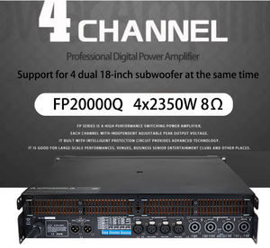 <span class=keywords><strong>Amplificador</strong></span> de Potencia Profesional Channels FP20000Q, <span class=keywords><strong>Amplificador</strong></span> para DJ de 5000W, 4 <span class=keywords><strong>Rotel</strong></span>, 8 Canales, Rmb1040, 4 * 8000W - Product Image 4