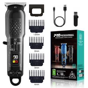 Tondeuse à <span class=keywords><strong>barbe</strong></span> sans fil transparente noire pour la maison, modèle <span class=keywords><strong>de</strong></span> sculpture, rechargeable par USB, tondeuse électrique mini, <span class=keywords><strong>coupe</strong></span>-cheveux - Product Image 1