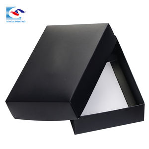 SENCAI Hot-selling Luxury custom Gift Art Pape Top e Base Black Box per l'imballaggio di parrucche - Product Image 2
