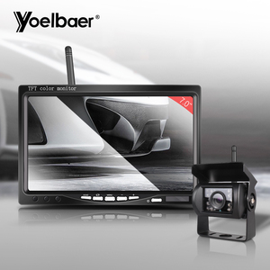 Bus <b>Car</b> 7 Inch LCD Monitor Infrared Night Vision Back up Rearview Wireless <b>Reversing</b> <b>Camera</b> Kit YBW-1 Wireless Rearview <b>Camera</b> Y - Product Image 4