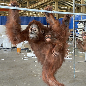 Modelo de Familia de Orangutanes Animatrónicos Realistas de Tamaño Natural para Parques de Jungla - Product Image 1