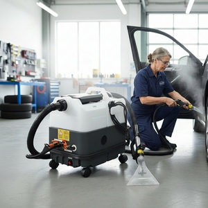 Nettoyeur de tapis professionnel CleanHorse TJ-10, 10L, haute aspiration, machine de nettoyage à la vapeur pour tapis, pour les magasins de tapis - Product Image 4