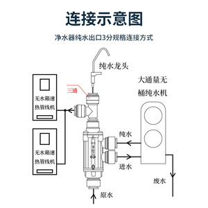 Conector para Filtro de Agua por Ósmosis Inversa, Válvula de Bola para Tanque de Presión, Sistema sin Tanque, Grado Alimenticio, No Tóxico, Accesorio General - Product Image 4