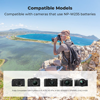 K&F Concept Cocok untuk Fujifilm X-T5, X-S20, X-H2, 2-Pack 2400mAh NP-W235 Baterai Kamera Isi Ulang Baterai Kamera Digital