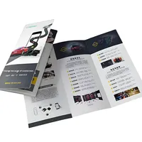 Impression de dépliants promotionnels pour entreprises et hôpitaux, format personnalisé, 70 % pages, 4 livrets, impression offset, plastification, logo personnalisé