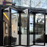 Puerta Plegable de Fácil Instalación, Bajo Mantenimiento, Puerta Plegable de Aluminio Duradero, Puerta Plegable de Alta Resistencia