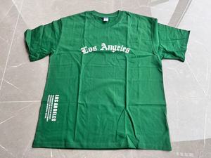 Camiseta de Algodón Cómoda para Hombre, Estilo Casual, Cuello Redondo, Manga Corta, con Estampado de Letras de <span class=keywords><strong>Los</strong></span> Ángeles, Venta al Por Mayor - Product Image 6