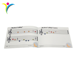 Folleto <span class=keywords><strong>de</strong></span> Canciones Personalizado A5 al por Mayor, Encuadernado con Grapas, Papel <span class=keywords><strong>de</strong></span> Arte, Impresión Offset, Folleto Musical - Product Image 3
