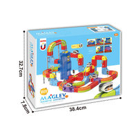 Juego de Tren Magnético, Bloques de Construcción DIY, 207 Piezas, Pista Educativa STEM con Torre Elevadora para Niños de 3+ Años, Regalo