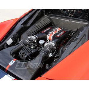 Juego de cubiertas de motor de fibra de carbono seca Drifton New Dry para Ferrari 458 Italia Speciale 2009-2015 - Product Image 3