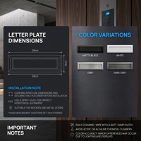 Boîte ornée de lettres pour porte de maison, transparente et personnalisée, de taille personnalisée, tendance et moderne
