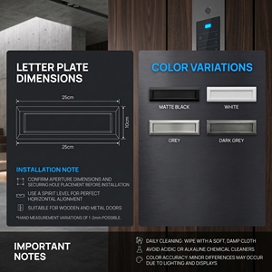 Boîte ornée de <span class=keywords><strong>lettres</strong></span> pour <span class=keywords><strong>porte</strong></span> de maison, transparente et personnalisée, de taille personnalisée, tendance et moderne - Product Image 3